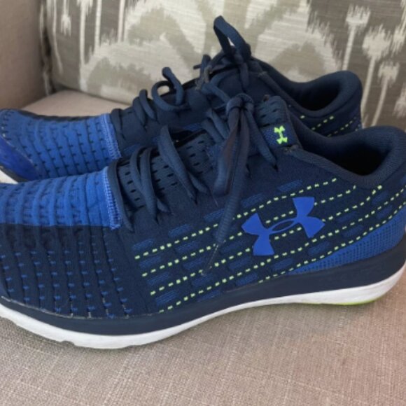 Under Armour Threadborne Slingflex 1296955-997 Blue Running Shoes Youth 7Y - Picture 3 of 7